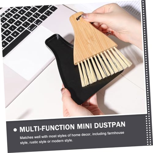 SEWOART 1 Set Desktop Broom Keyboard Duster Brush Dustpan Kid Broom Cleaning Accessory Cleaning Supply Broom Handheld Broom Portable Brush Whisk Broom Pet Cage Broom Brush The Pet