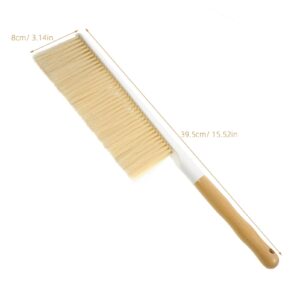 SEWOART Dust Brush Cleaning Brush Soft Bristle Hair Brush Soft Brush Hair Broom Brush Grubber Whisk Brooms Hand Broom Car Brush Sand Brush to Clean Brush for Cleaning The Pet Beige