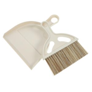 hapinary 1 set mini cleaning brush car detailing small broom and dustpan cars desktop dust brush car vent cleaner small cleaning tool small hair sweeping broom detailing brush plastic white