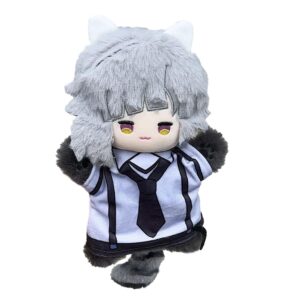 hbgiay nakajima atsushi plush can be put on the hand stuffed pillow 25cm nakajima atsushi soft figure anime cosplay props collections home ornaments