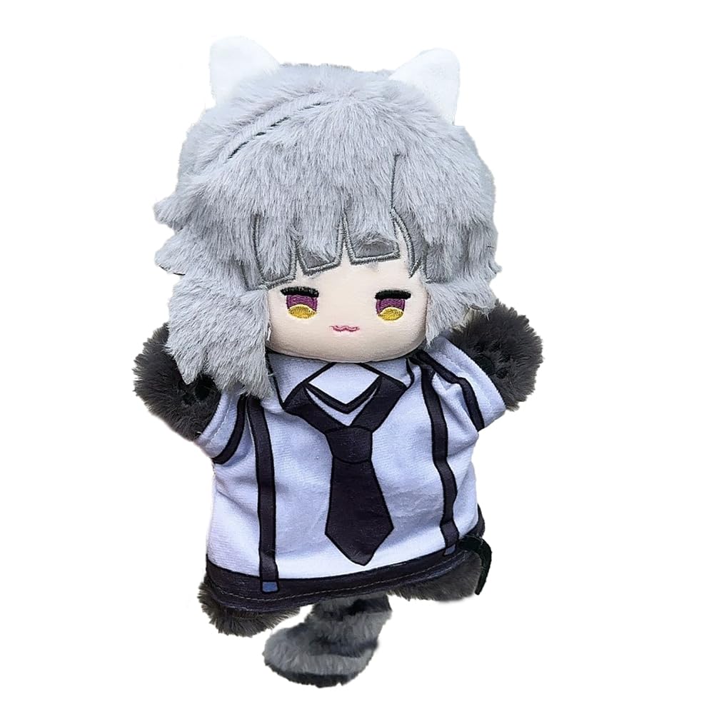 HBGIAY Nakajima Atsushi Plush Can be Put on The Hand Stuffed Pillow 25CM Nakajima Atsushi Soft Figure Anime Cosplay Props Collections Home Ornaments