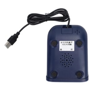 USB Wired Desktop Bar Code Scanner with Automatic Scanning Voice Announcements for Retail Stores