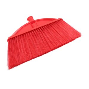 foytoki broom head tile cleaning brush broom part kitchen accessory replaceable sweeper part home accessory indoor broom bath tub cleaning brush broom refill head outdoor broom plastic red