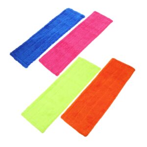 soesfoufu 4pcs mop replacement cloth mops heads replacement mop pad replacement clean mop pad floor cleaner mop mats replacement mop pad commercial cleaning refills coral fleece