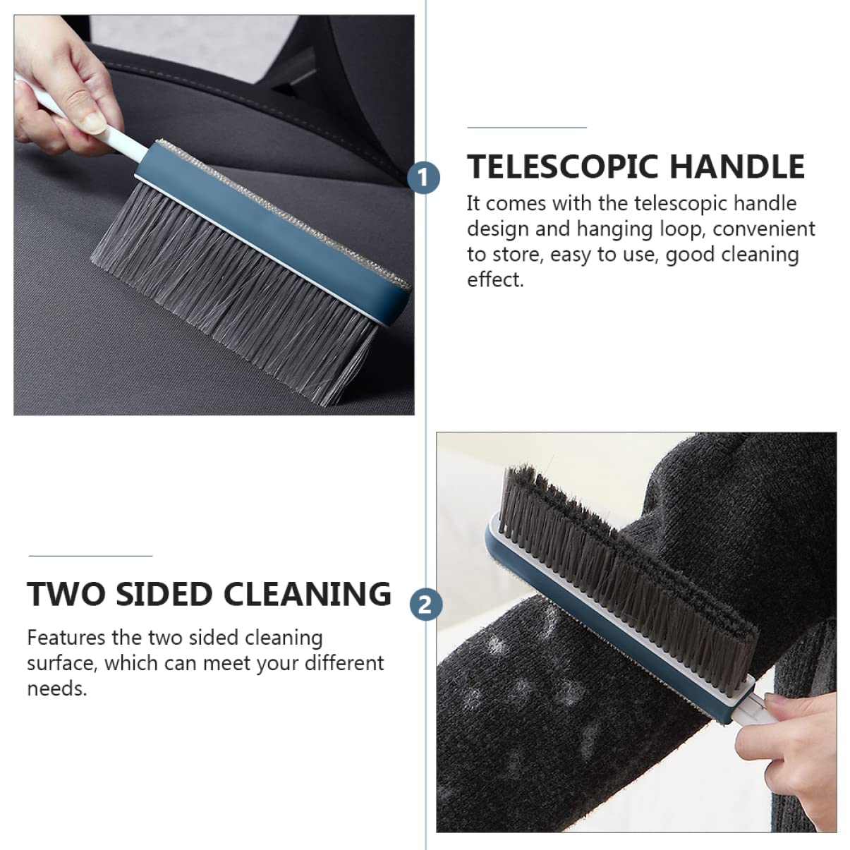 HOMOCONO 1pc Bed Sweeping Brush Duster Bed Brush Cleaning Dusting Brush for Bed Debris Cleaning Brush Cleaning Brush for Bathroom Bed Brush Broom Furniture Broom Dustpan Hand Broom Blue Abs