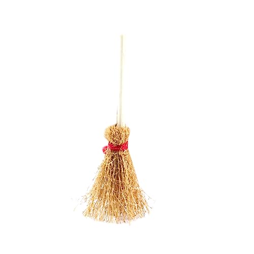 SEWOART 20pcs Witches Hanging Plant Accessories Witch Broom Minature Broomsticks Mini Broomsticks Whisk Broom Halloween Hanging Pendant Small Decorative Broom Mask Kid Toy