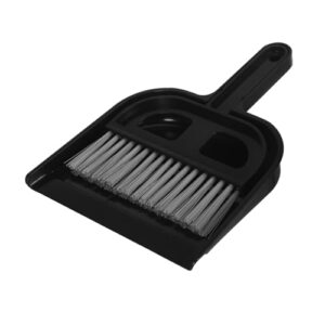 honmeet 1 set broom dustpan set cars brooms auto car detailing brush automotive desktop broom kit keyboard cleaning small dustpan car detail brush dust pan mini broom plastic black