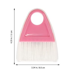 FOYTOKI 2 Sets Small Broom Dustpan Mini Brush Pet Cleaning Supplies Mini Broom Hangable Whisk Broom Table Broom Countertop Broom Sofa Broom Pet Hair Broom Computer Cleaning Brush Plastic