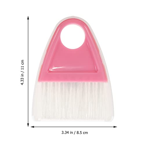 FOYTOKI 2 Sets Small Broom Dustpan Mini Brush Pet Cleaning Supplies Mini Broom Hangable Whisk Broom Table Broom Countertop Broom Sofa Broom Pet Hair Broom Computer Cleaning Brush Plastic