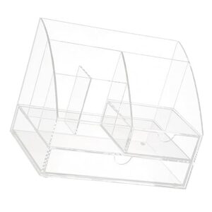 garneck stationery organizer acrylic display case transparent countertop storage rack desk drawer