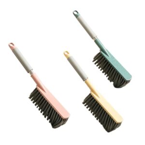 bcoath 3pcs sweeping brush para limpiar bed cleaning brush soft bristle cleaning brush car broom car cleaning brush hand sofa cleaning brush soft bristle broom stainless steel