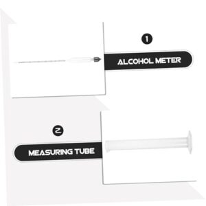 Mikinona 1 Set Wine Making Kit Hydrometer Test Kit Hydrometer Tester Reusable Measuring Tube Compact Measuring Tube Daily Use Graduated Cylinder Reusable Hydrometer Wine Sampling Tube Glass