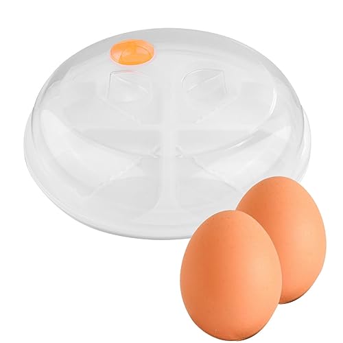 OKUMEYR 2pcs Heat- Tray for Microwave Egg Poacher Cups Egg Tray for Cooking Microwave Egg Poacher Microwave Ovens Microwave Egg Maker Microwave Egg Cooker Egg Cooker White