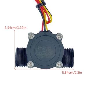 kobeIeen G1/2" QuickConnects Water Flows Switches Effect Flowmeter Fluid Meter Counter 1-30L/min