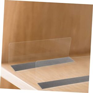 Garneck 6pcs Magnetic Shelf Baffle Closet Shelf Dividers Magnetic Shelf Dividers Clothes Drawer Dividers Shelf Supplies Clear Shelf Magnetic Dividers Rubber Magnetic Strip Transparent