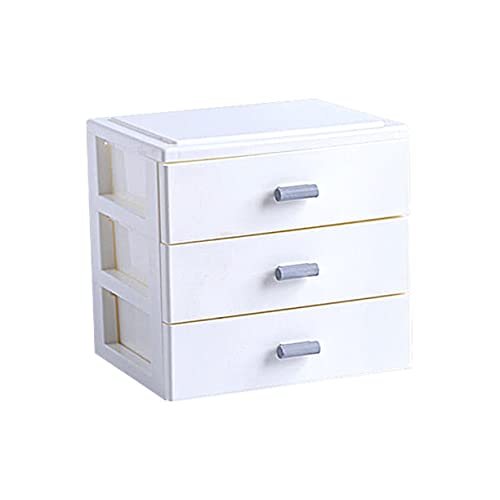 STOBOK Box Storage Box Stackable Organizer Drawers Storage Drawers Sundry Holder Desktop Organizer Sundries Organizer Desktop Drawer Organizer Dresser Storage Organizer White Pp