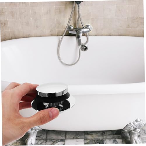 COOLHIYA Bathtub Drain Plug Anti Clogging Sink Drain Stopper Bathtub Stoppers Drain Plug Bath Tub Drain Stopper Universal Tub Stopper Universal Drain Filter Bathroom Sink Stopper Copper