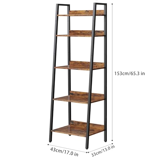 Homedawn 5-Tier Corner Shelf & 5-Tier Ladder Shelf