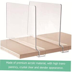 VILLFUL 2pcs Clothes Board Wardrobe Divider Shelf Divider Organizer Closet Shelf Clothing Drawer Dividers Closet Separators for Clothes Drawer Organizer Dividers Clear Shelf Abs