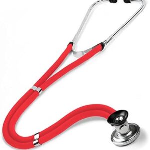 Stainless Steel Dual Double Tube Stethoscope for Doctor, Professional, Student