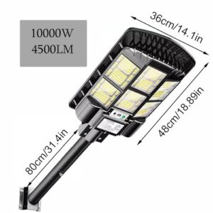 ZXXHNNAIH Solar Street Light IP66 Waterproof Solar Parking Lot Lights 3800LM-8080L Can be selecte,for Basketball Court Patio