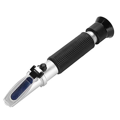 58~92% Wort Specific Gravity Refractometer, Beer Fruit Wine Sugar Test, Sturdy Aluminum Body, Adjustable, Compact Design with Soft Eyepiece