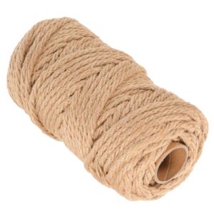 hohopeti 1 roll cat climbing rope sturdy cat scratcher rope heavy sisal twine cat scratching tree replacement rope natural jute twine rope on cat trees sisal fibre rope sisal rope khaki