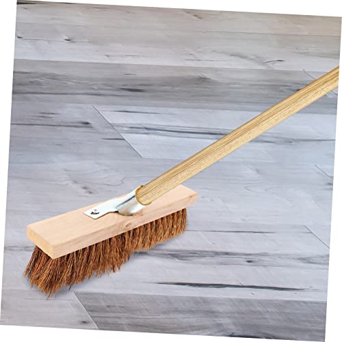 Bristle Brush Head Household Cleaning Brushes Soft Bristle Cleaning Brush Push Broom Head Wooden Floor Cleaner Brush Head Floor Cleaning Brush Head Replacement Brush Head Iron BCOATH