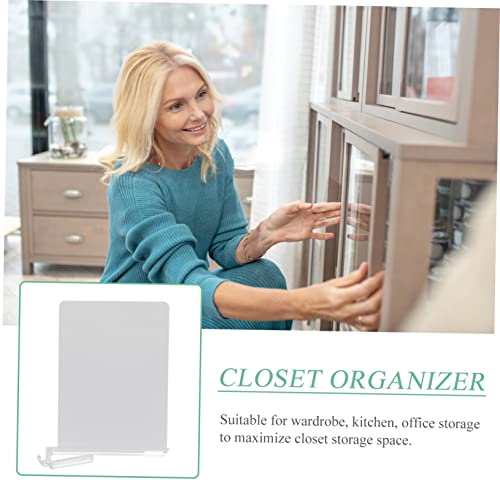 VILLFUL 2pcs Clothes Board Wardrobe Divider Shelf Divider Organizer Closet Shelf Clothing Drawer Dividers Closet Separators for Clothes Drawer Organizer Dividers Clear Shelf Abs