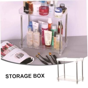 BIUDECO 1pc Box Shelf Storage Box Makeup Storage Rack Storage Stand Under Sink Cabinet Organizer Multi-function Storage Shelf Household Storage Rack Household Storage Shelf Acrylic