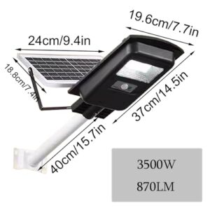 ZXXHNNAIH Solar Street Light IP65 Waterproof Street Solar Light,Multiple Lighting Modes Easy to Install for Front Door Backyard Garage