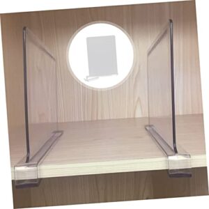 PRETYZOOM 2pcs Clothes Board Clear Wardrobe Partitions Wardrobe Divider Closet Shelf Organizer Closet Shelf Divider Clear Shelf Plastic Partitions Shelf Divider Organizer Closet Dividers Abs