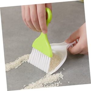 ORFOFE 2 Sets Desktop Cleaner Dustpan and Brush Mini Hand Broom Hand Sweeping Brush Keyboard Broom Dustpan Small Hand Broom Hand Whisk Broom Mini Dusting Broom Dust Broom Cleaning Dustpan