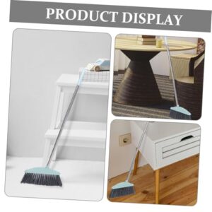 BUTIFULSIC 2pcs Stainless Steel Broom Market Broom Outdoor Brooms Portable Dust Broom Upright Broom Sweeper Broom Household Broom Long Handled Broom Large Broom Lobby Broom Blue Plastic