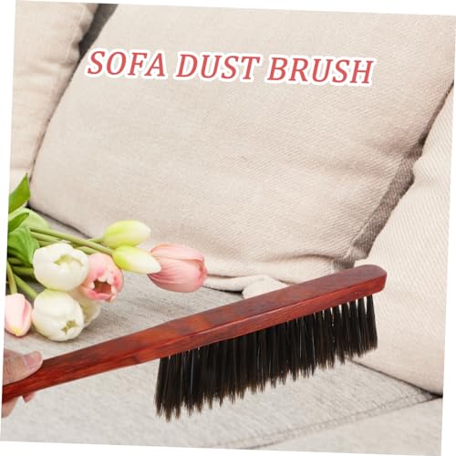 OKUMEYR Long Handle Bed Brush Car Cleaning Hand Brush Home Cleaning Brushes Cleaning Brush Whisk Broom Hand Broom Dust Remover Brush Dust Broom Small Broom Handheld Broom Wood Brown