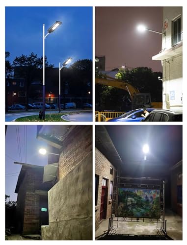 ZXXHNNAIH Solar Street Light IP65 Waterproof Street Solar Light,Multiple Lighting Modes Easy to Install for Front Door Backyard Garage