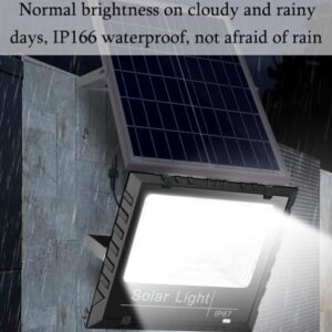 ZXXHNNAIH Solar Street Light IP67 Waterproof Solar Street Lights Outdoor,30ft Wire Light Sensor Solar Parking Lot Lights Dusk to Dawn, for Backyard Garden