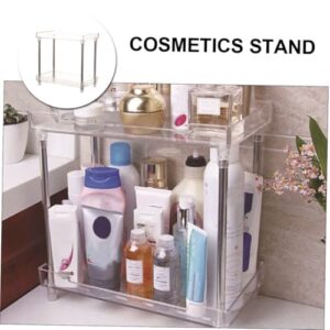 BIUDECO 1pc Box Shelf Storage Box Makeup Storage Rack Storage Stand Under Sink Cabinet Organizer Multi-function Storage Shelf Household Storage Rack Household Storage Shelf Acrylic