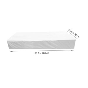 Cabilock Sheet Mattress Cover Pad Cot Pad Double Mattress Waterproof Bed Pad Twin Bed Mattress Double Bed Mattress Topper Mattress Pad Mattress Topper Twin Bed Protector Cotton White