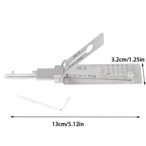 Stainless Steel 𝗠𝗮𝘀𝘁𝗲𝗿 𝗞ē𝘆 𝗗𝗲𝗰𝗼𝗱ē𝗿, 2-in-1 𝗠𝗮𝘀𝘁𝗲𝗿 𝗞ē𝘆 Decoder, 𝗠𝗮𝘀𝘁𝗲𝗿 𝗞ē𝘆 Decoder L-o-c-k - 𝗣𝗶𝗰𝗸𝗶𝗻𝗴 Kit Tool- SS001- SS002 (SS002 Pro)