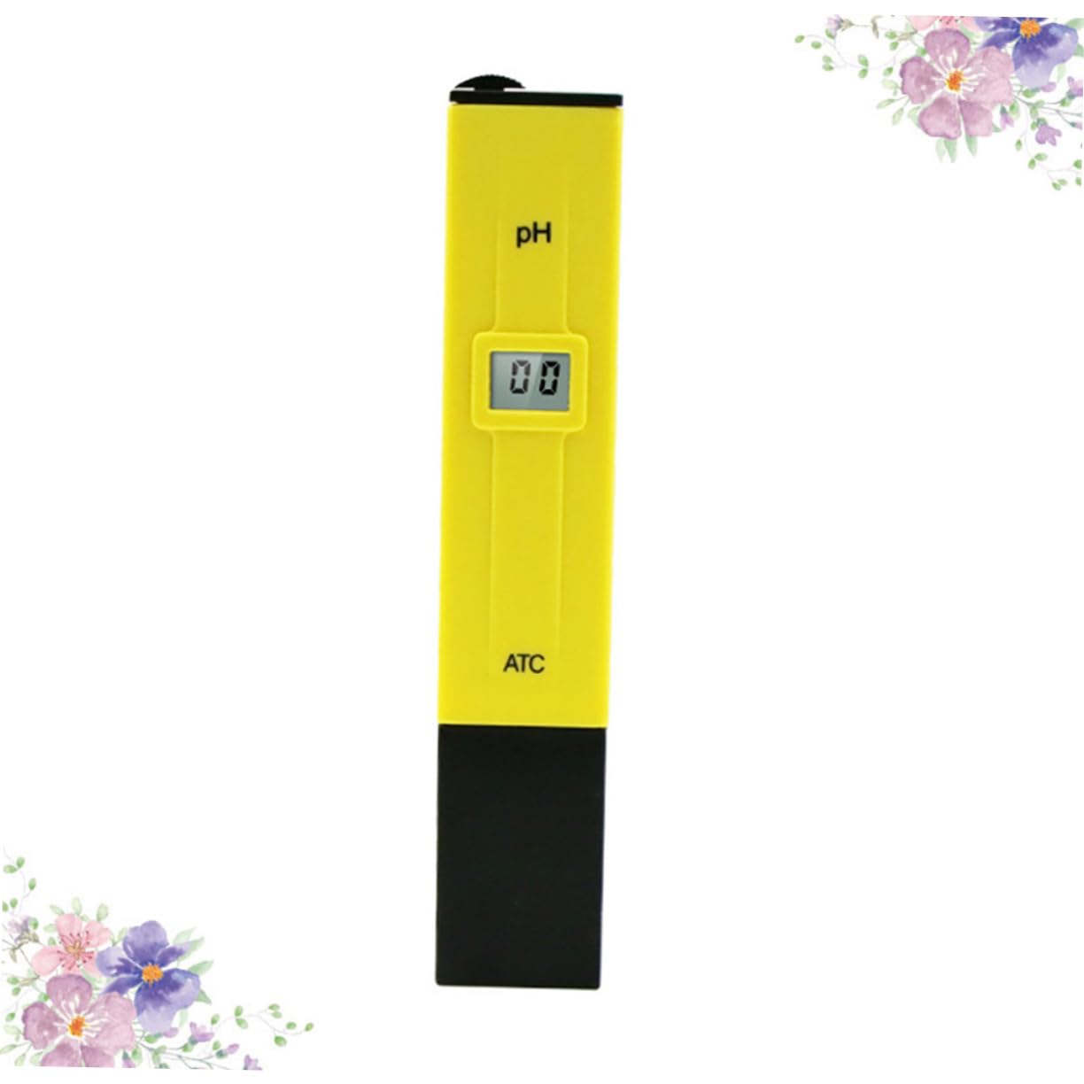 BUGUUYO Ph Measurement Portable Ph Pen Water Ph Pen Ph Tester Digital Water Tester Ph Meter Pen Fish Tank Ph Tester Digital Ph Pen Ph Test Pen LCD Ph Pen Pool Ph Tester Yellow