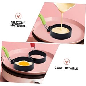 NAMOARLY 4pcs Fried Egg Mold Egg Cooker Mold Egg Shaper Egg Cooking Mold Circle Egg Ring Non-stick Frying Pan Pancakes Molds Grilling Accessories Bbq Accessories Iron Spray Non Stick