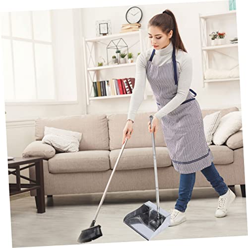 ORFOFE 1 Set Garbage Shovel Indoor Broom Dustpan Home Cleaning Broom Stand up Dustpans Office Broom Dustpan Angle Brooms Lobby Dustpan Scoop Shovel Standing Dustpan Stainless Steel