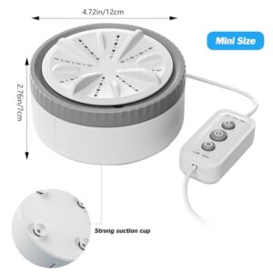 Portable Washing Machine USB Powered Mini Washer Turbine 3 Modes Travel Washing Machine for Business Trip, Home,Apartment, College Rooms, Portable Washing Machine