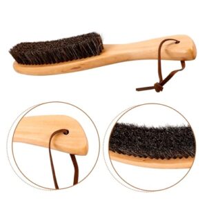 TOPPERFUN Dust Brush Whisk Broom Cleaning Scrub Brush Hand Broom Wood Brush Clothes Brush Garment Brush Wooden Handle Cleaning Brush Wooden Handle Brush Hat Cleaning Brush Horsehair