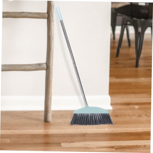 BUTIFULSIC 2pcs Stainless Steel Broom Market Broom Outdoor Brooms Portable Dust Broom Upright Broom Sweeper Broom Household Broom Long Handled Broom Large Broom Lobby Broom Blue Plastic