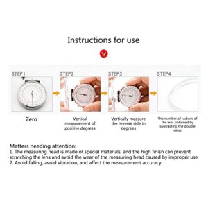 Mechanical Watch Eyeglasses Lens Measure High Measurement Tool Stainless Steel Comfortable Touching