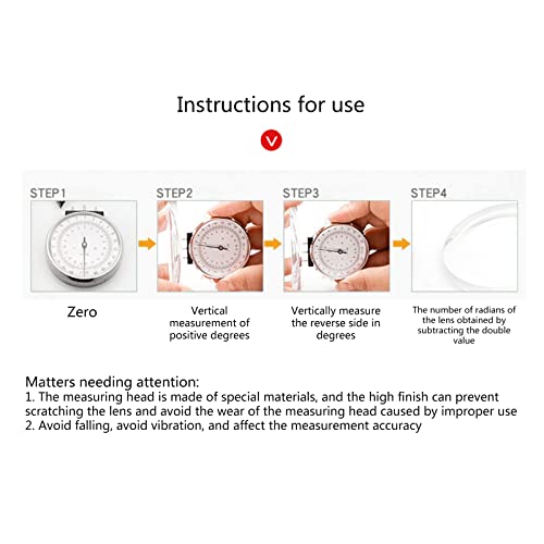 Mechanical Watch Eyeglasses Lens Measure High Measurement Tool Stainless Steel Comfortable Touching