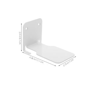 HOOTNEE 4pcs Invisible Bookshelf Wall Hanging Book Stand Bookshelfs Storage Shelves Book Shelves Storage Racks Wall-Mounted Book Holder Book Bracket Home Supplies Wrought Iron White