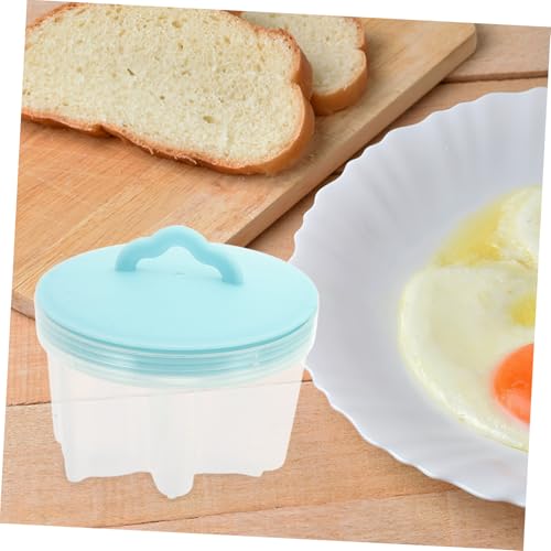 HOLIDYOYO 4pcs Food Maker Egg Cooker Egg Cup Egg Poaching Cup Egg Poacher Tray Food Steamer Egg Poaching Poached Egg Cups Egg Maker Blue